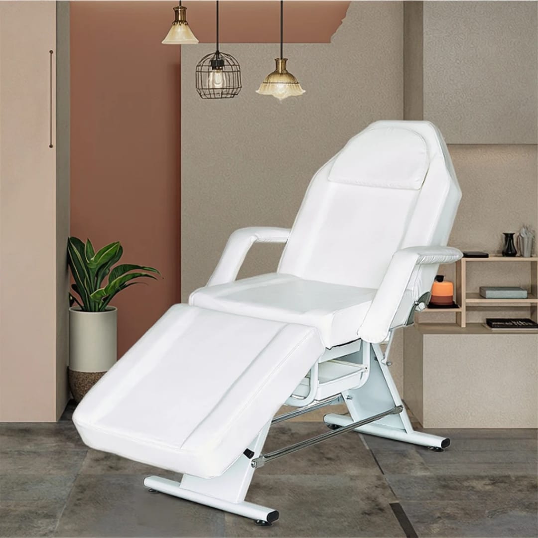 Professional Esthetician Facial Bed & Lash Extension Massage Table (White) - Professional Spa Equipment at Tessla Equipment Store